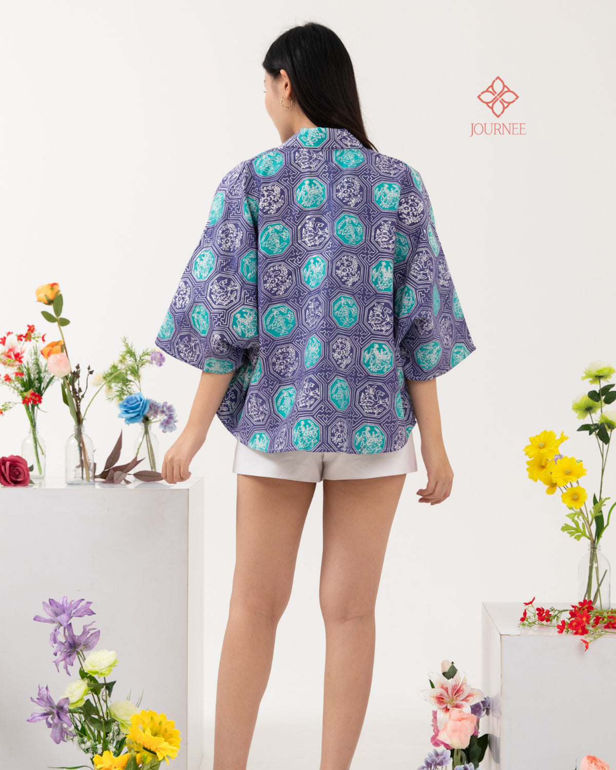 Azure Batik Outer Blue