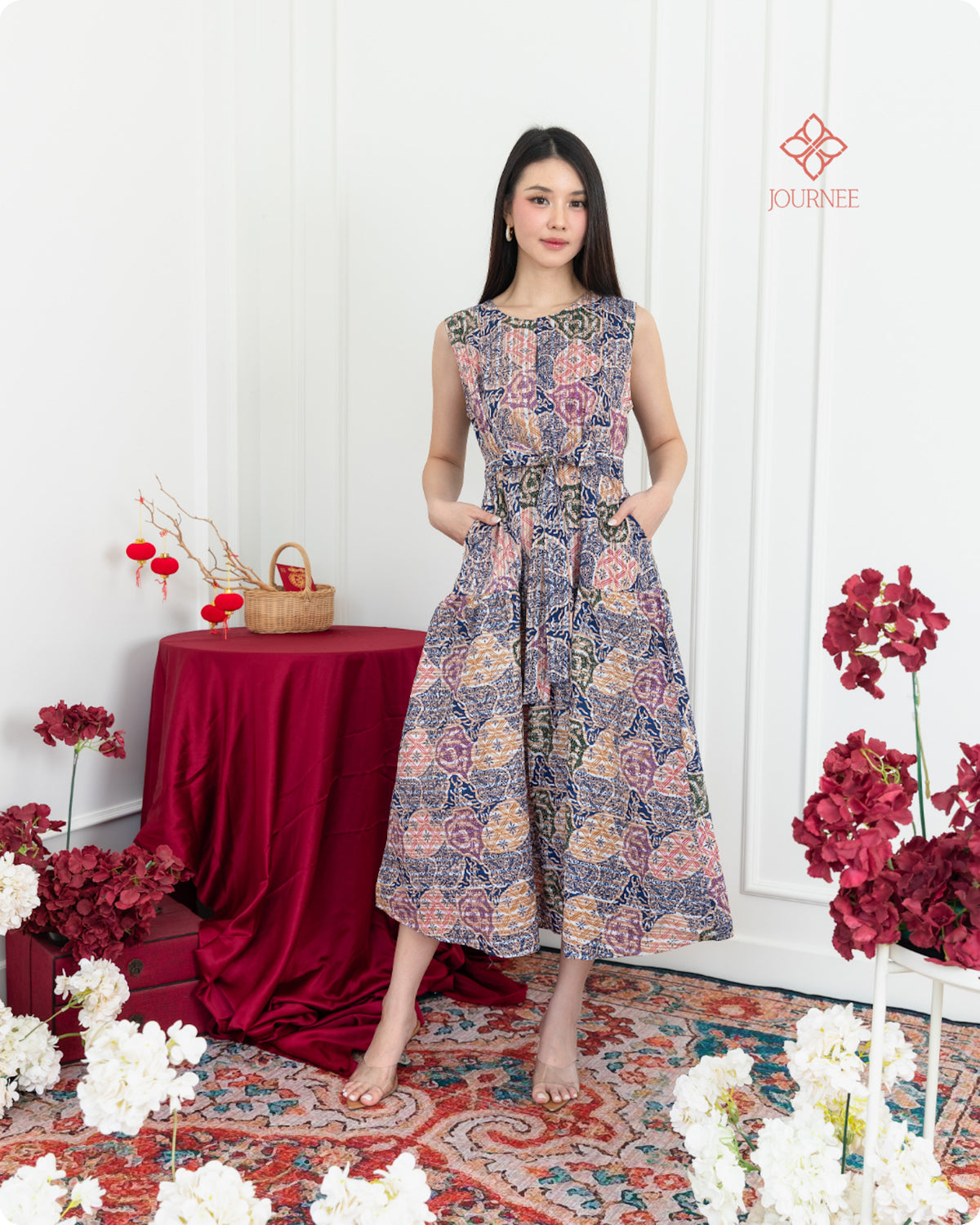 Abrina Midi Batik Cap Iris Premium