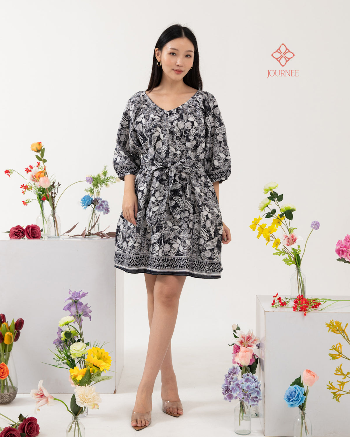 Avina Babydoll dress Noir
