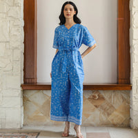 April Batik Jumpsuit Light Sky