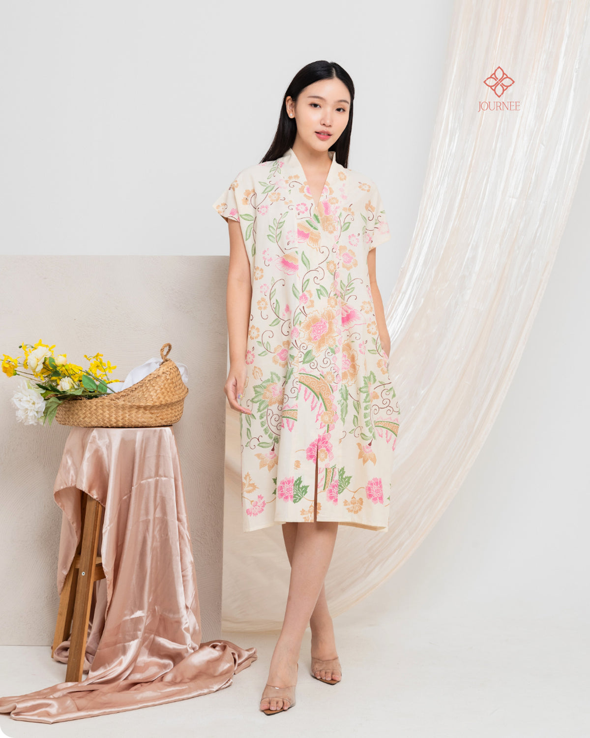 Ainy Signature Batik Dress Flora