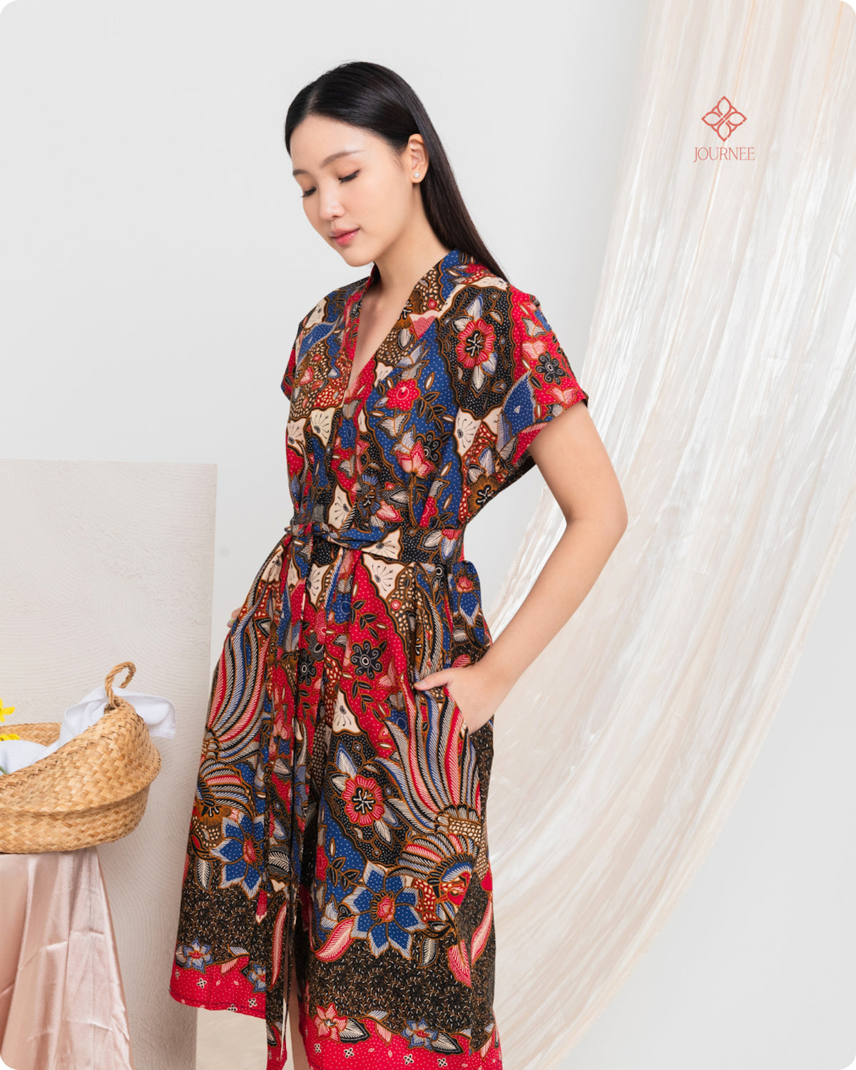 Ainy Signature Batik Dress Admiral