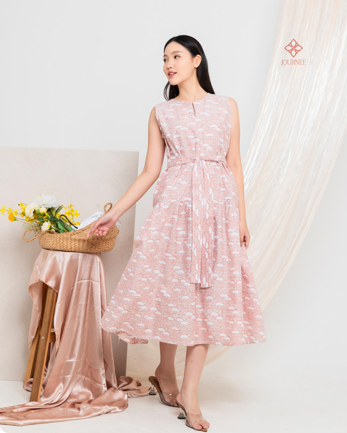 Abrina Midi Batik Cap Oat