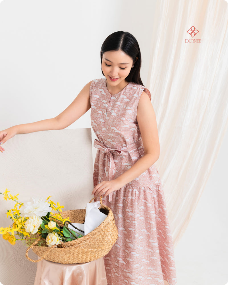 Abrina Midi Batik Cap Oat