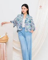 Amil Batik Scallop Outer SkyBlue