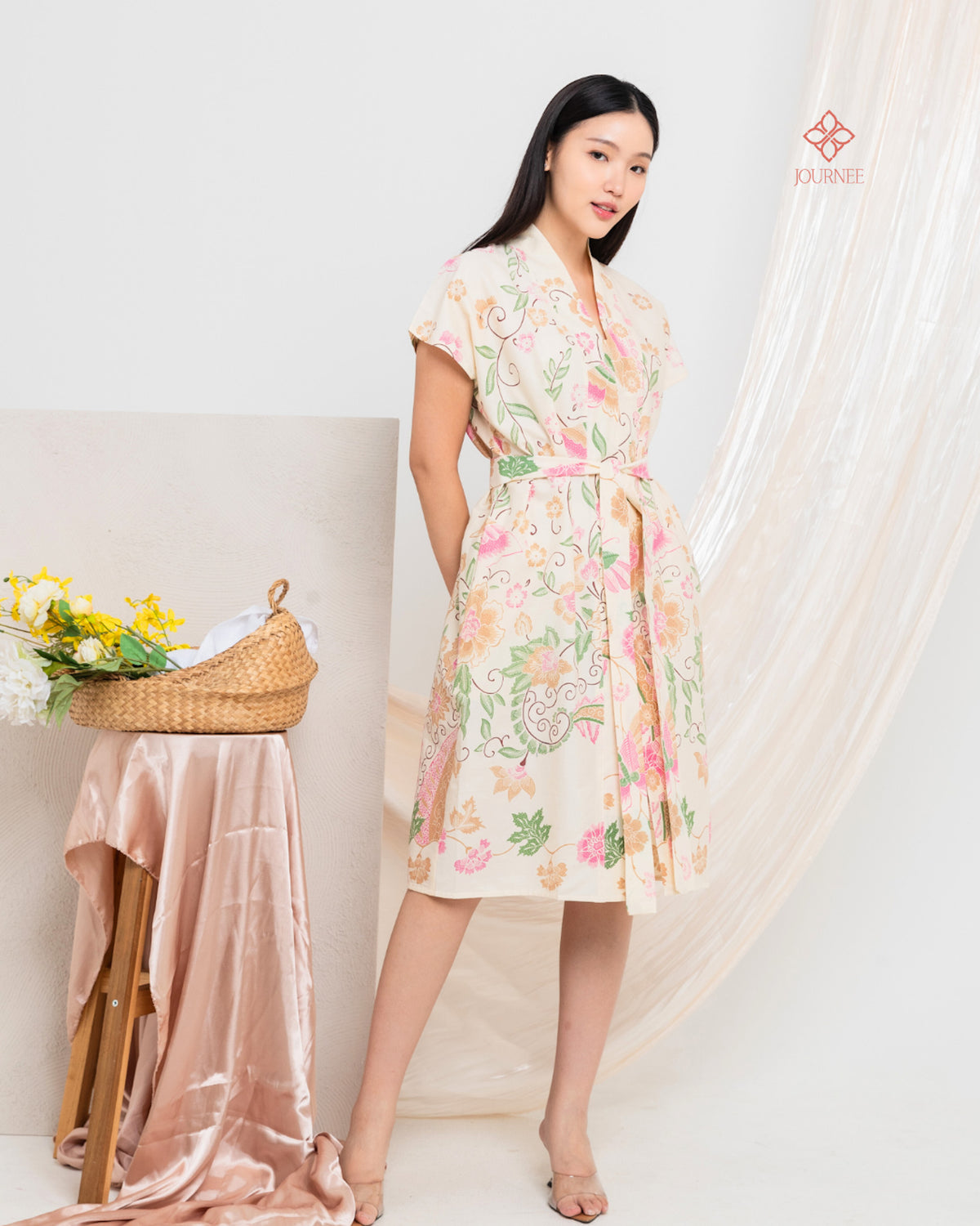 Ainy Signature Batik Dress Flora