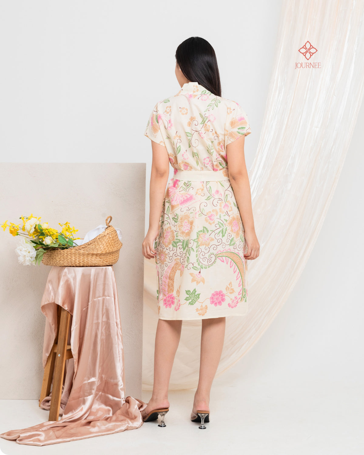 Ainy Signature Batik Dress Flora