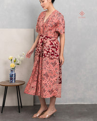 Ayria Batik Midi Dress Fleur