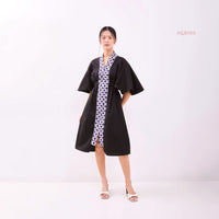 Amelia Flutter Kaftan Noir