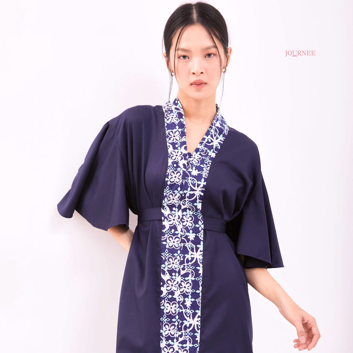 Amelia Flutter Kaftan Navy