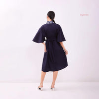 Amelia Flutter Kaftan Navy