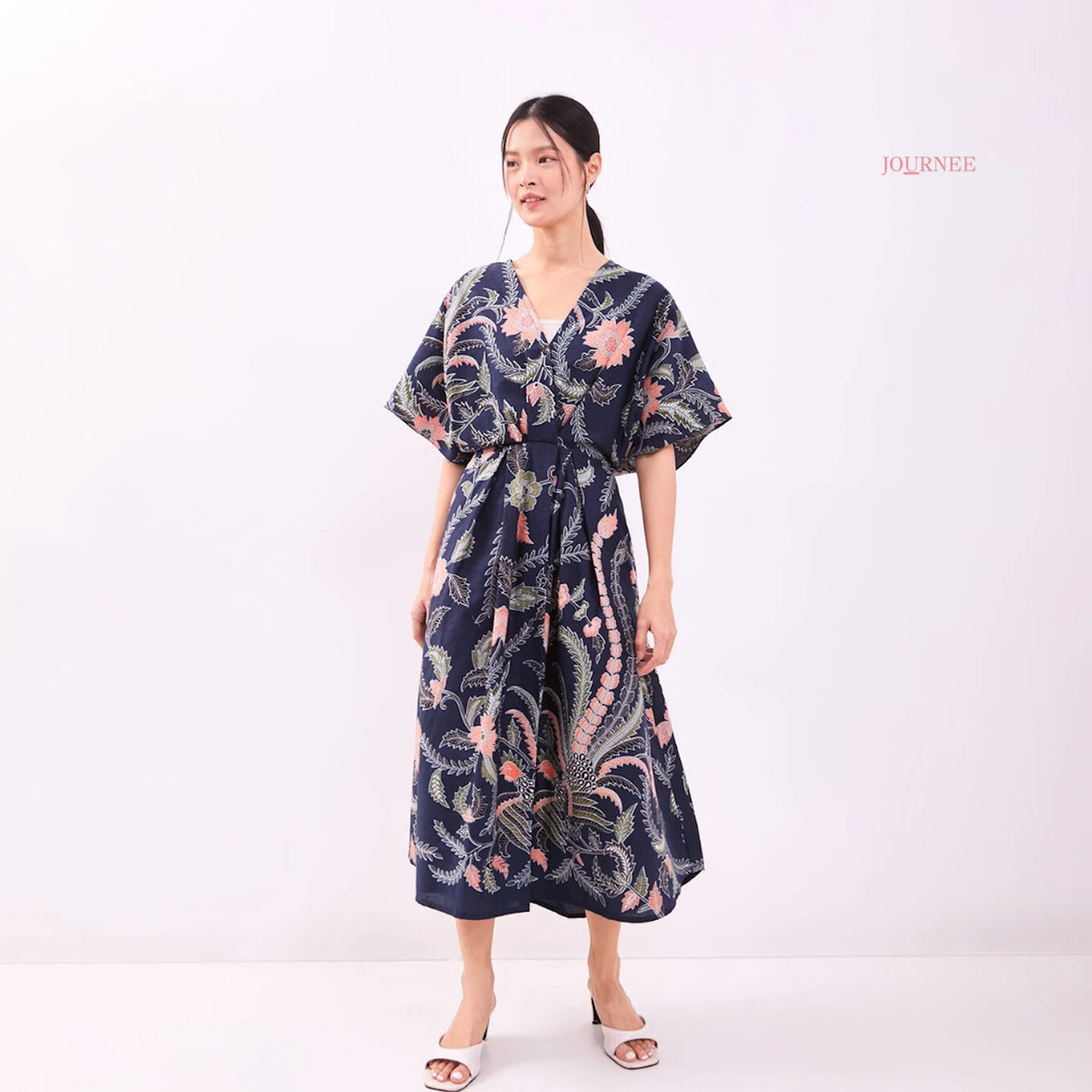 Ayria Batik Midi Dress Phoenix