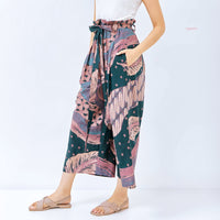 Amberlin Batik Culottes Daun Emerald