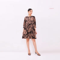 Astori Babydoll Dress Chestnut