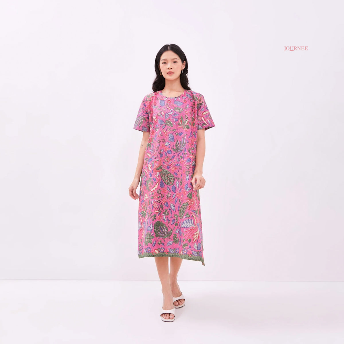 Atulia Tunic Midi Pink