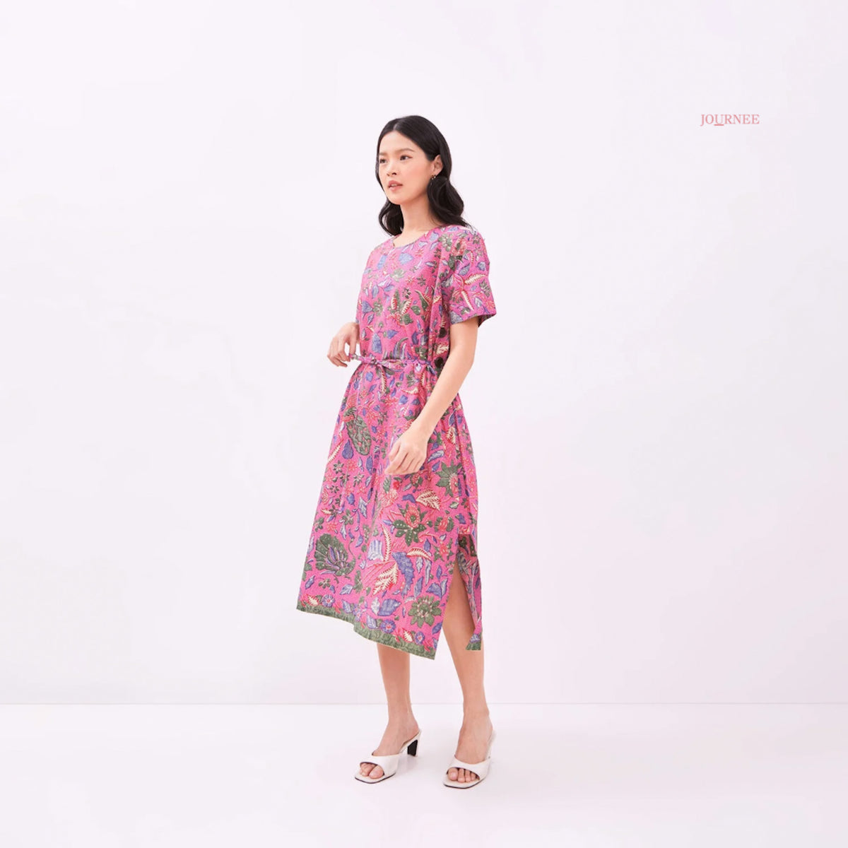 Atulia Tunic Midi Pink