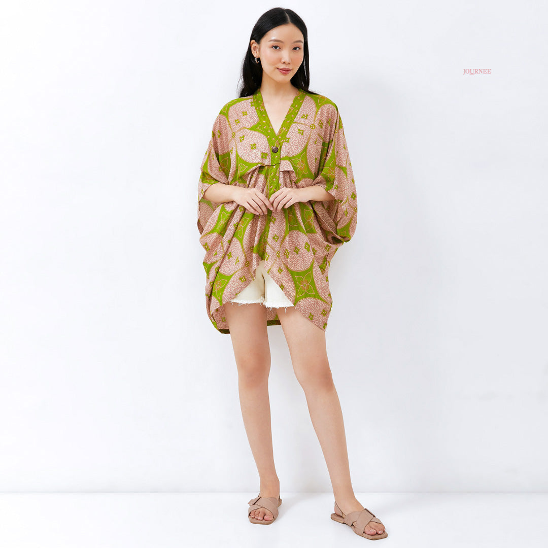 Auriel Top/Outer Batik Pine